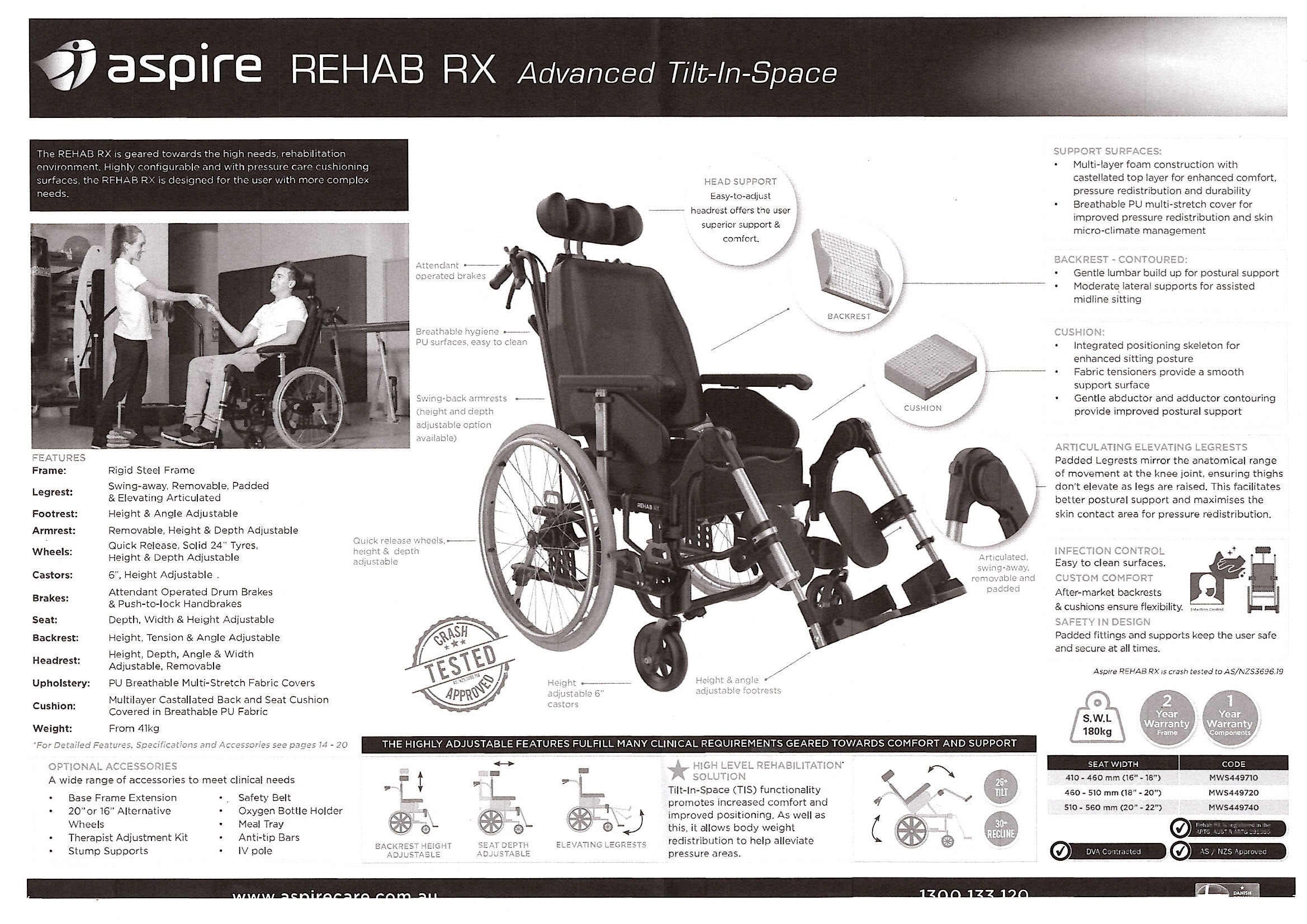 Aspire Rehab RX TiltInSpace All Set Rentals